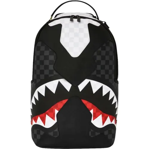 Black Chess Shark Backpack Unisex , unisex, Sizes: ONE SIZE - Sprayground - Modalova