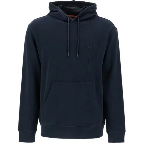 Kapuzenpullover mit Logo-Stickerei , Herren, Größe: M - Boss - Modalova