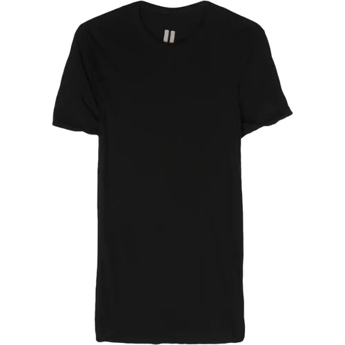 Casual Schwarzes Kurzarm Baumwoll T-Shirt , Herren, Größe: S - Rick Owens - Modalova