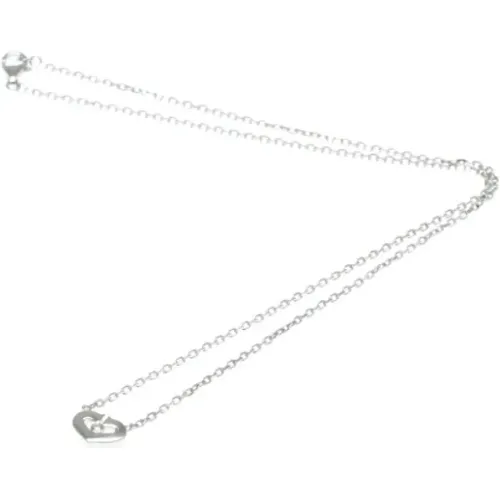 Pre-owned White Gold necklaces , female, Sizes: ONE SIZE - Cartier Vintage - Modalova