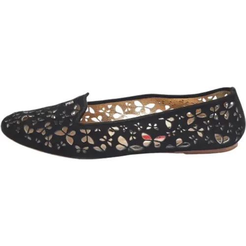 Pre-owned Wildleder flats - Carolina Herrera Pre-owned - Modalova