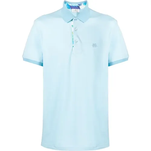 Pegaso-besticktes Poloshirt , Herren, Größe: XL - ETRO - Modalova