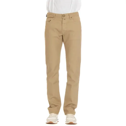 Luxury 5-Pocket Linen Blend Pants , male, Sizes: W35, W34, W33, W32, W31, W36 - Jacob Cohën - Modalova