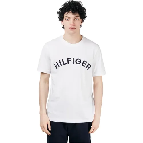 T-Shirts und Polos Weiß , Herren, Größe: XL - Tommy Hilfiger - Modalova