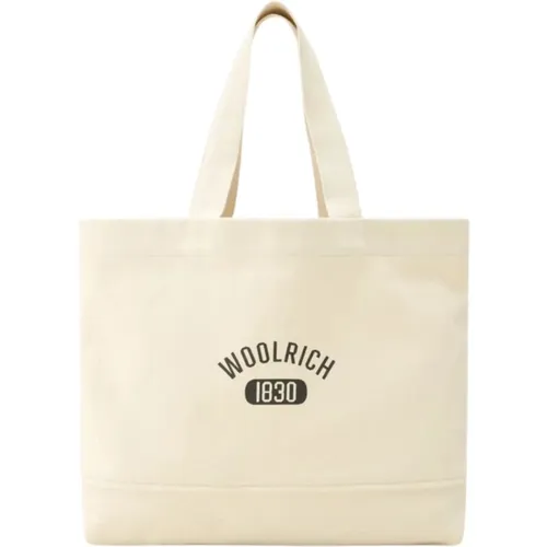 Canvas Shopper Tasche Klassisches Design - Woolrich - Modalova