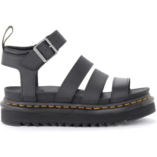 Schwarze Leder Blaire Sandale , Damen, Größe: 38 EU - Dr. Martens - Modalova