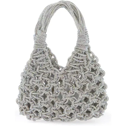Crystal Mini Hand-Woven Bag , female, Sizes: ONE SIZE - Hibourama - Modalova