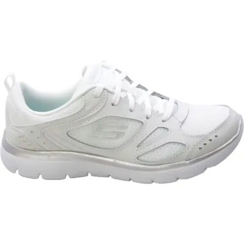 Summits Suited Silver Sneakers , Damen, Größe: 38 EU - Skechers - Modalova