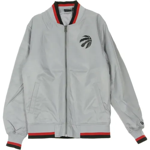 NBA Team Varsity Bomber Jacke Grau , Herren, Größe: S - new era - Modalova