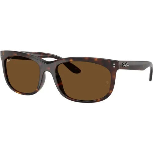 Polarisierte Sonnenbrille mit Havana Frame , unisex, Größe: 60 MM - Ray-Ban - Modalova