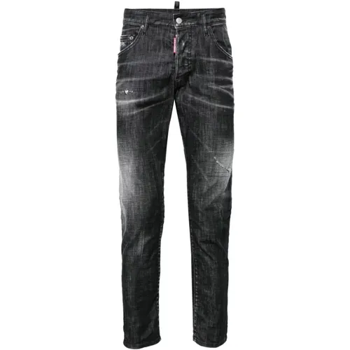 Slim Fit Faded Jeans , male, Sizes: 3XL, M, 2XL, XL, L - Dsquared2 - Modalova