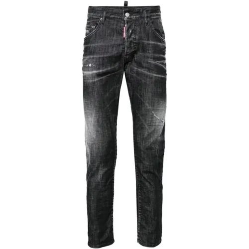 Slim Fit Faded Jeans , male, Sizes: M, 2XL, XS, XL, L, S - Dsquared2 - Modalova