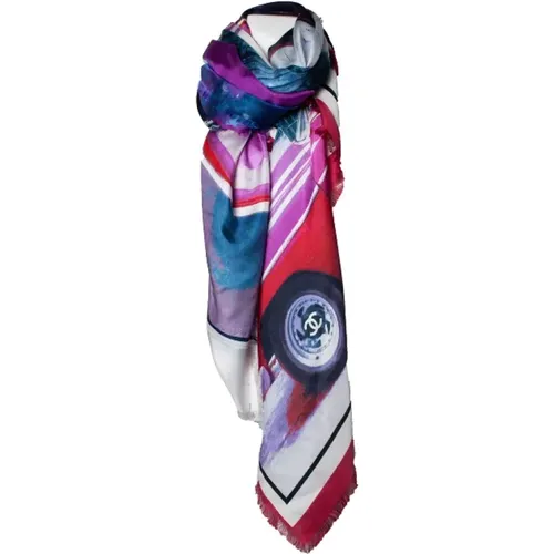 Pre-owned Silk scarves , female, Sizes: ONE SIZE - Chanel Vintage - Modalova