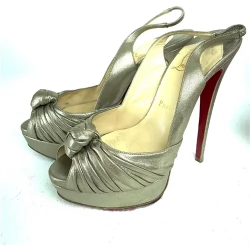 Pre-owned Leather heels , female, Sizes: 5 UK - Christian Louboutin Pre-owned - Modalova