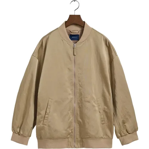 Satin Bomberjacke Gant - Gant - Modalova