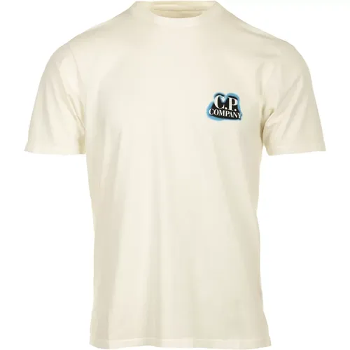 Jersey Artisanal British T-Shirt , Herren, Größe: M - C.P. Company - Modalova