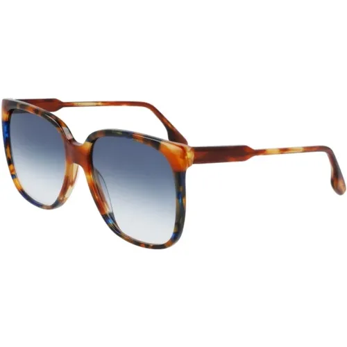 Braune Acetat Sonnenbrille für Frauen - Victoria Beckham - Modalova