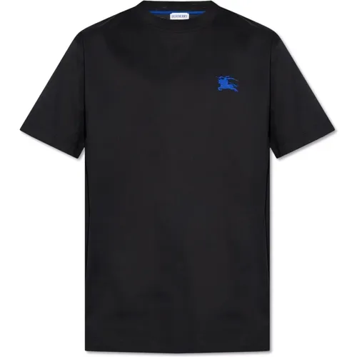 Besticktes T-Shirt , Herren, Größe: XL - Burberry - Modalova