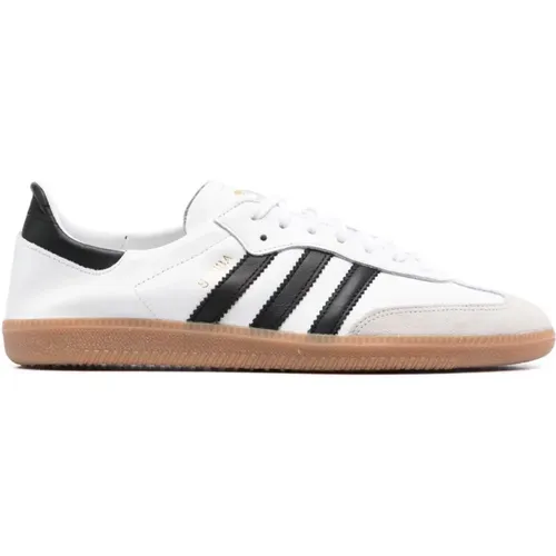 Samba Lace-Up Leather Sneakers , male, Sizes: 10 UK, 10 1/2 UK, 7 UK, 11 UK, 9 UK, 9 1/2 UK, 11 1/2 UK, 8 1/2 UK - Adidas - Modalova