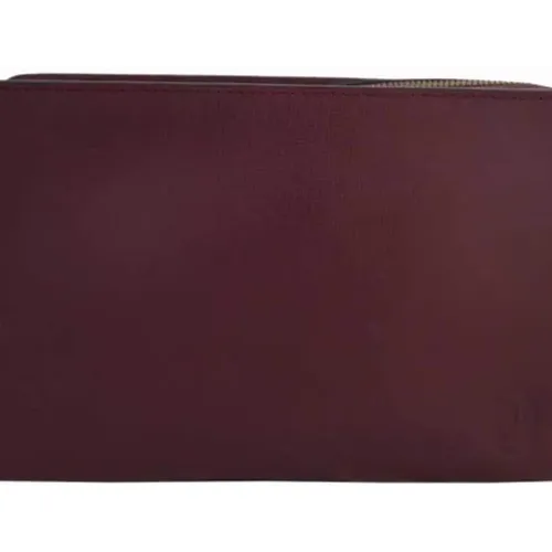 Pre-owned Leather clutches , female, Sizes: ONE SIZE - Cartier Vintage - Modalova