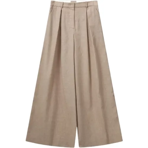 Linen Wide Leg Pants , female, Sizes: S - The Garment - Modalova
