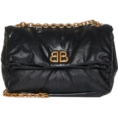 Monaco Chain Bag in , female, Sizes: ONE SIZE - Balenciaga - Modalova