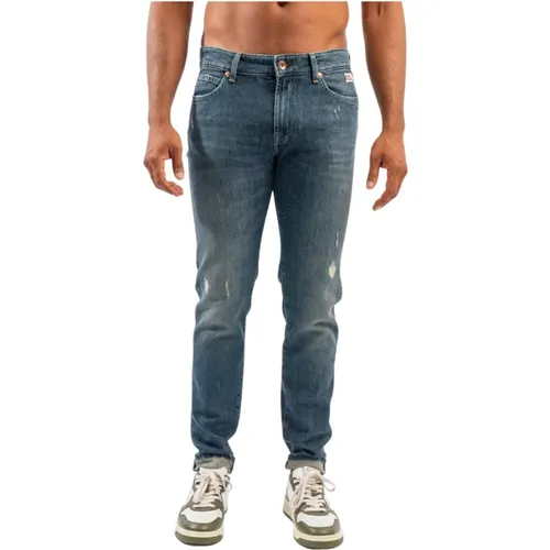 Stretch Jeans , male, Sizes: W38, W36, W35, W40 - Roy Roger's - Modalova