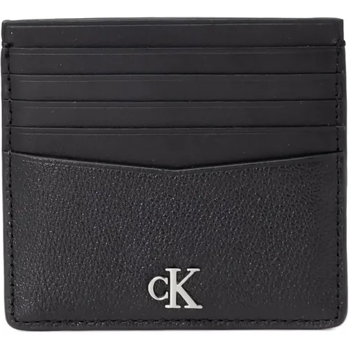 Mens Leather Card Holder - Spring/Summer Collection , male, Sizes: ONE SIZE - Calvin Klein - Modalova