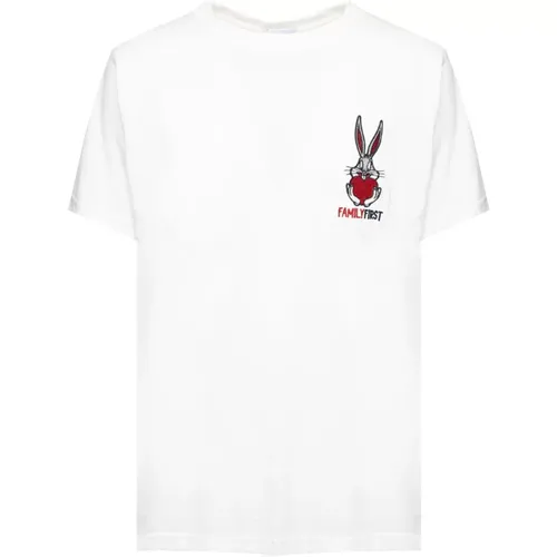 B-Hugs Crewneck T-Shirt mit Bugs Bunny , Herren, Größe: S - FAMILY FIRST - Modalova