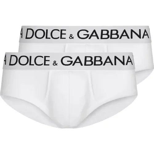 Weiß Optisch Slip Brando Unterwäsche , Herren, Größe: XL - Dolce & Gabbana - Modalova