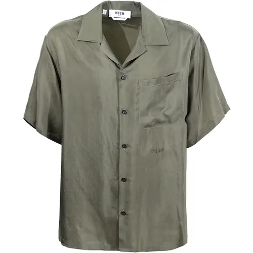 Shirts Military , male, Sizes: XL, M - Msgm - Modalova