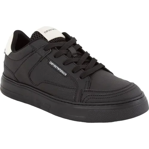 Leather Sneakers , male, Sizes: 7 UK, 9 UK, 10 UK - Emporio Armani - Modalova