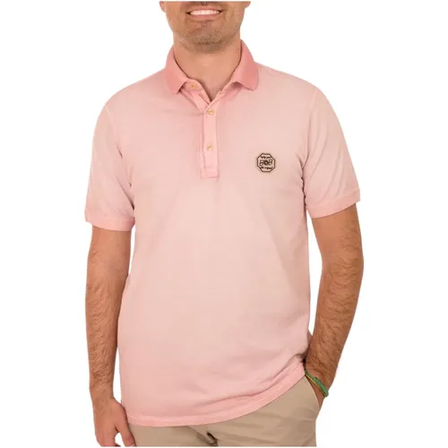 Wendbares Poloshirt in Rosa , Herren, Größe: L - BOB - Modalova