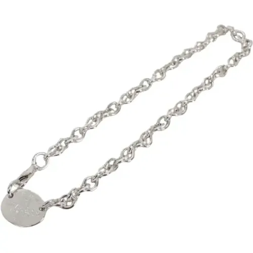 Pre-owned Silver necklaces , female, Sizes: ONE SIZE - Tiffany & Co. Pre-owned - Modalova