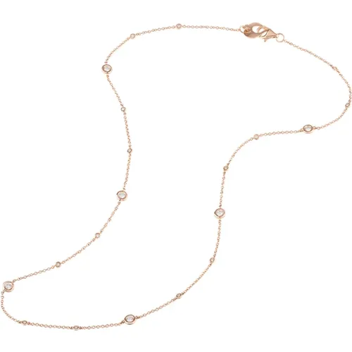 Gold Accessories Necklace with 0.37 CT Diamond , female, Sizes: ONE SIZE - Chantecler - Modalova