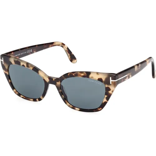 Blonde Havana/Blue Sunglasses , female, Sizes: 52 MM - Tom Ford - Modalova