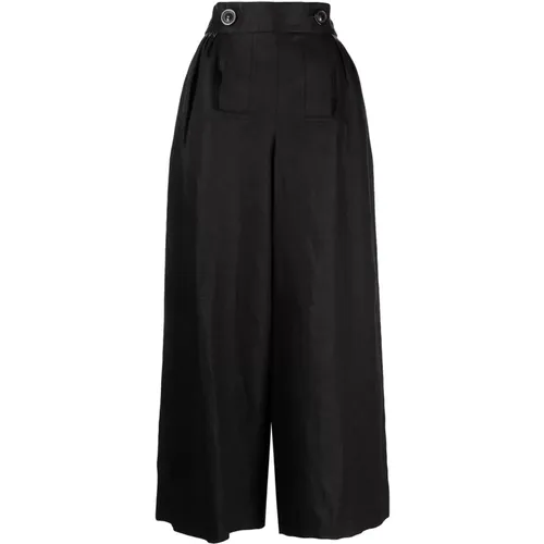 Schwarze Leinenhose Maison Margiela - Maison Margiela - Modalova