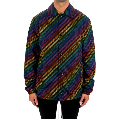 Rainbow Chain Nylon Jacket , male, Sizes: L - Givenchy - Modalova