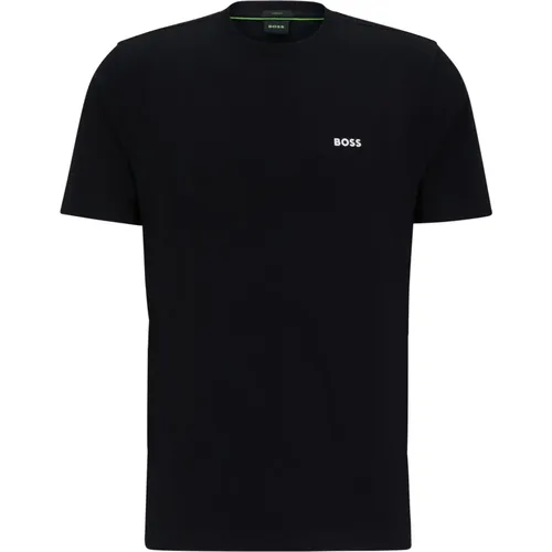 Casual Boss Men T-shirt with Contrast Logo , male, Sizes: S - Hugo Boss - Modalova