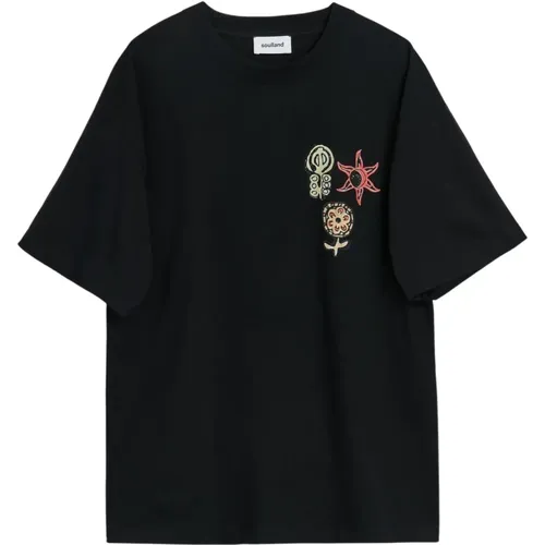 Zauberer Print T-shirt , unisex, Größe: L/Xl - Soulland - Modalova