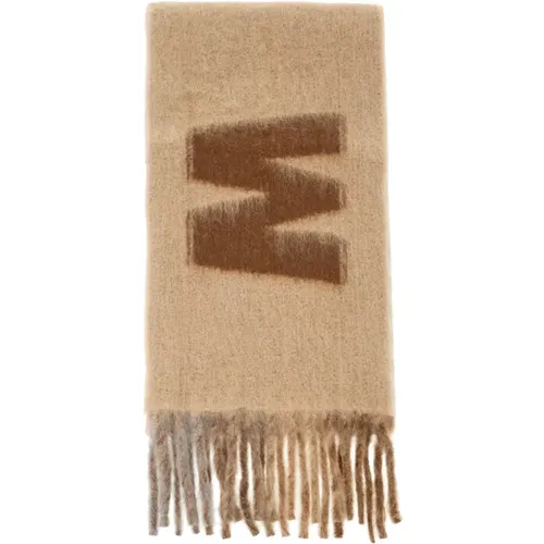 Maxi Logo Wolle Mohair Schal Marni - Marni - Modalova