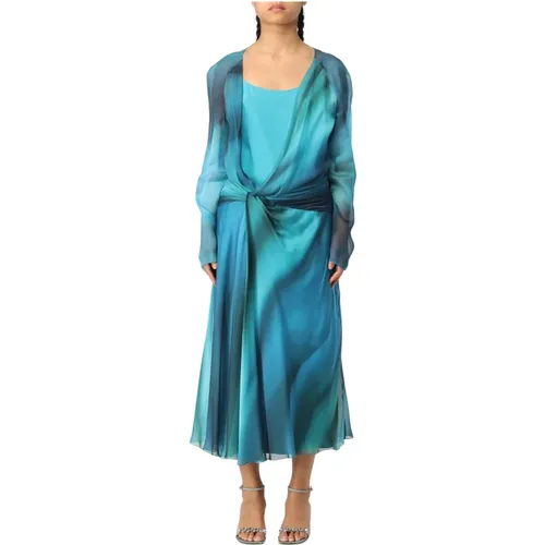 Elegant Dress Abito , female, Sizes: M - alberta ferretti - Modalova