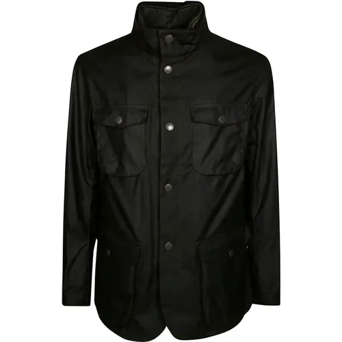 Wax Jacket Multi-Pocket Patch Style , male, Sizes: L, M - Barbour - Modalova