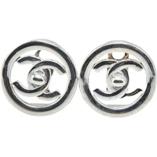 Pre-owned Metal earrings , female, Sizes: ONE SIZE - Chanel Vintage - Modalova