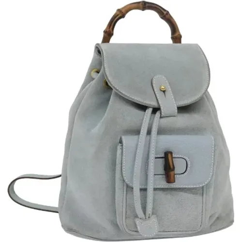 Pre-owned Suede backpacks , female, Sizes: ONE SIZE - Gucci Vintage - Modalova