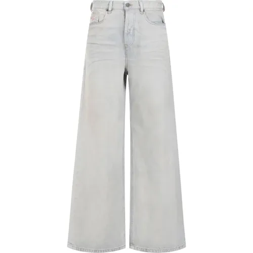 Flared Leg Cotton Jeans , Damen, Größe: W27 L32 - Diesel - Modalova