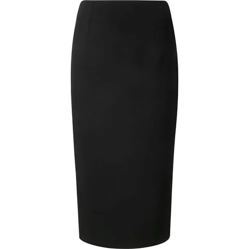 High-Waisted Back Slit Midi Skirt , female, Sizes: M, XS - Alberto Biani - Modalova