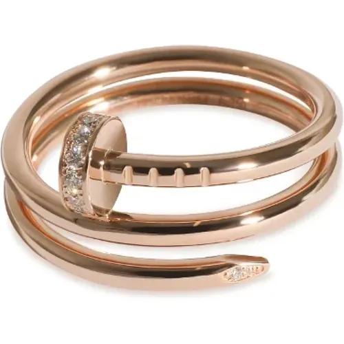 Pre-owned Rose Gold rings , female, Sizes: ONE SIZE - Cartier Vintage - Modalova