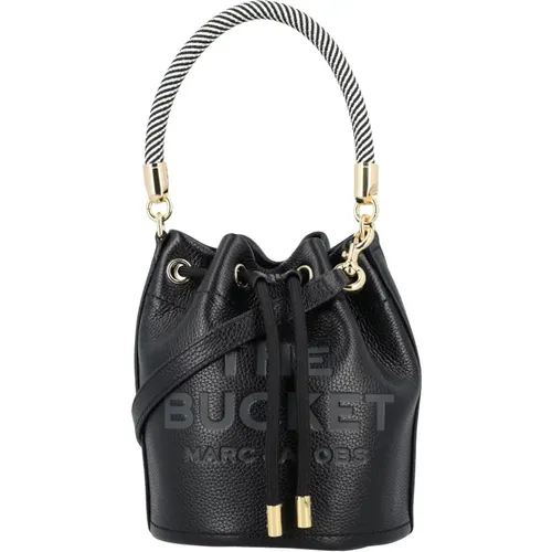 Grain Leather Bucket Bag , female, Sizes: ONE SIZE - Marc Jacobs - Modalova