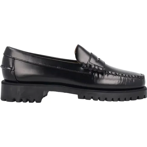 Leather Slip-On Moccasins , female, Sizes: 7 1/2 UK - Sebago - Modalova